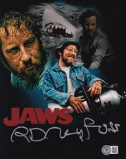 Richard Dreyfuss autographed signed Jaws 8x10 movie montage photo BAS Beckett picture