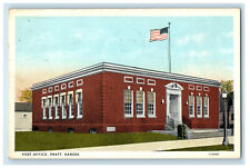1934 Post Office Building Pratt Kansas KS Vintage Posted Postcard picture
