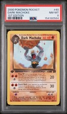 2000 POKEMON ROCKET 40 DARK MACHOKE 1ST EDITION PSA 8 picture