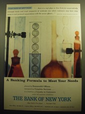 1958 The Bank of New York Ad - A Banking Formula to meet your needs picture