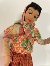 Vintage Lenci Type 10' Doll Women Standing on A Wood Base With a Adjustable Head picture