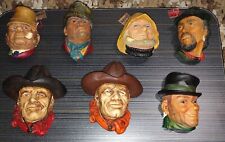 BOSSONS England CHALKWARE Heads LOT (7)  picture