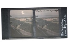 River Severn Wyndcliffe Tintern Abbey Valley Glass Stereo Autochrome c1910s picture