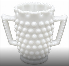 Vintage Fenton Hobnail Milk Glass 3