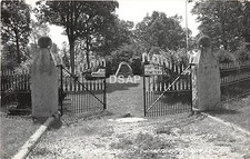 C70/ Portage Wisconsin Wi Postcard Real Photo RPPC c40s Winnebago Cemetery picture