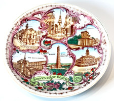 BOSTON Landmarks Historic RB MA Massachusetts Antique Souvenir China Dish Plate picture