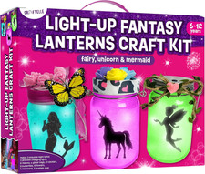 Light-Up Unicorn Fairy & Mermaid Lanterns Craft Kit – Christmas Gifts for 8 9 10 picture