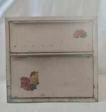 Vintage 1940's Double Decker Metal Bread Box picture