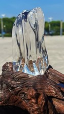 1.98lb RARE Top Natural Clear Quartz Crystal Mineral specimens Reiki Decor+stand picture