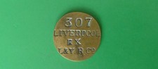 railway pay check L&YR Co LIVERPOOL EX 307 Exchange Station LYR Lancashire Yorks picture
