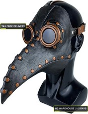 Stegosaurus Plague Doctor Bird Mask Long Nose Beak Cosplay Steampunk Halloween C picture