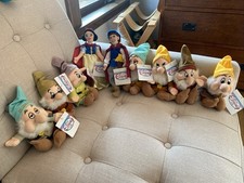 Disney Store Mini Bean Bag Plush, Snow White, Prince Charming & 7 Dwarfs 9 Pcs picture