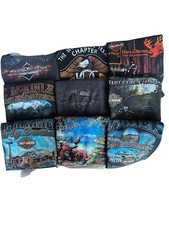 Lot of 9 Harley Davidson Shirts Mens Medium Alaska Key West Seattle Woodlands picture