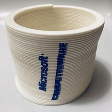 Vintage Microsoft Computerware Slinky Toy Promo Gift Giveaway Pacman Logo 80s picture