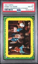 PSA 8 (Harry at home with family) 1987 Topps Harry and the Hendersons Stickers picture