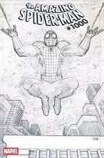 AMAZING SPIDERMAN 1000 2nd PRINT JOHN ROMITA JR B&W SKETCH VARIANT NM vol 7 2026 picture