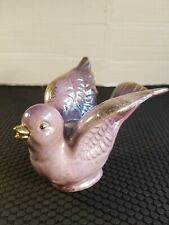 Vintage Norcrest bird figurine purple lusterware and gold  picture