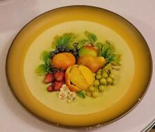 W.H. Bossons England 1959 Vintage Chalkware Plaque 3D Fruit Plate Platter RARE picture
