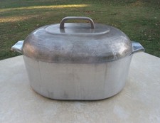 Vintage Wagner Ware Sidney-O Magnalite 4265P 8 qt. Oval Roaster Dutch Oven w/Lid picture