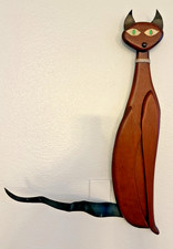1961 Masketeers Inc. Mid-Century Modern Siamese Cat Wall Hanging Decor 25 1/2