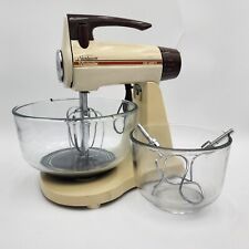 Sunbeam Mixmaster Stand Mixer Model 12 Speed Yellow Vintage Tested picture