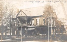 J59/ New Berlin New York RPPC Postcard c1910 Beautiful Residence Home 76 picture