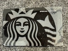 Starbucks 2013 Special Edition Black Silver Siren Logo Collectible GC No Balance picture