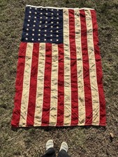 Vintage Large WWII Era 48 Star American Flag by Samson Bunting 5x8’ picture