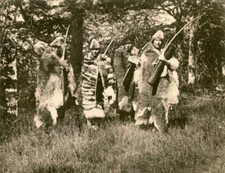 Ona hunters Argentina 1926 Old Photo picture