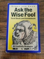 Roger Von Oech Ask The Wise Fool Tarot Deck With Guide RARE picture