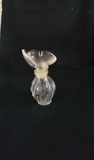 Lalique Clear Art Glass Dove Stopper Emptied Perfume Bottle Small France Marked picture