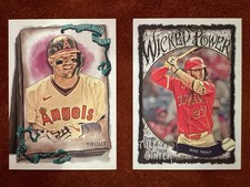 TWO CARDS - Topps Allen & Ginter - Mike Trout - Angels Card #27 & Card WP-22 picture