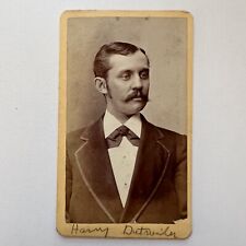 Antique CDV Photograph Handsome Young Man ID Harry Dutwiler Signed Columbus OH picture