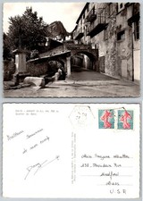 Annot, France 1962 RPPC Postcard - Quartier du Barry Village Scene picture