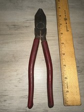 Fuller 8.5” Lineman’s Side Cutting Pliers No. 194 Made in Japan Rubber Grips picture
