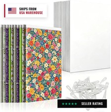 100 Set 8.5 x 11 Inch Fabric Organizer Boards, Comic Boards for Fabric Storage, picture