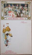 Marie Brizard 'Curacao Triple Sec' 1910 Advertising Menu & Postcard- Color Litho picture