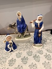 Vintage Goebel 1958 Nativity Set #405 Flight To Egypt Complete 3 Pc picture