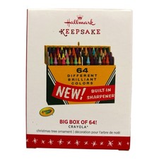 2016 Hallmark Keepsake Crayola Big Box of 64 Christmas Ornament,  picture