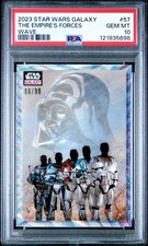PSA 10 2023 Topps Star Wars Galaxy The Empire’s Forces Wave /99 Refractor Vader  picture