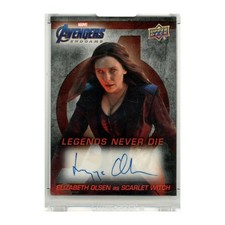 2020 Upper Deck Marvel Studios Avengers Endgame Elizabeth Olsen Auto picture