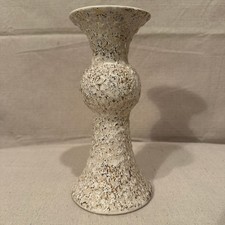 Vintage MCM Royal Haeger Pottery Vase Lava Glaze with Gold 9