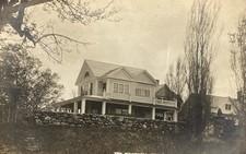 1912 Peterborough NH The McDowell Home RPPC Postcard picture