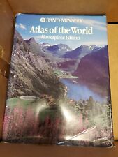 Vtg 1993 Rand McNally Atlas of the World Masterpiece Edition Hard Back Awesome picture