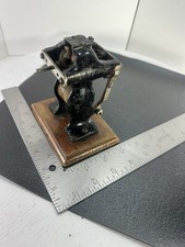 Antique Little Hustler Electric Motor Open Frame Cast Iron As-Is Untested picture