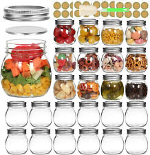 24 Pack Mason Jars 10 oz with Regular Lid and Band 300 ml Glass Canning Jars picture