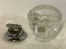 Vtg Princess House  Crystal Table Lighter Japan WORKING Partial Label picture