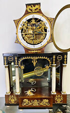Automaton Clock With Moving Cupid Vienna 19th Century Biedermeier Circa 1820 picture