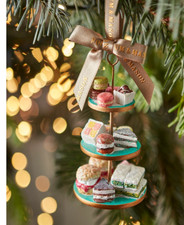 Fortnum and mason christmas ornament uk british cake stand london tea bauble picture