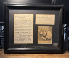 Coach Amos Alonzo Stagg Autographed Letter-Univ of Chicago football & track-1944 picture